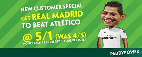Real Madrid To Win @ 5/1  - Paddy Power