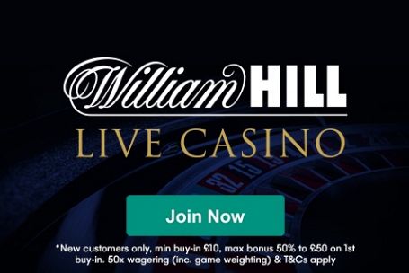 William Hill Live Casino - £50 Welcome Bonus with Betting Bias