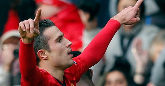 Van Persie continues to strike around a goal per league game this year. 