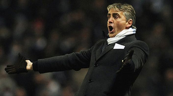Mancini could barely contain his delight