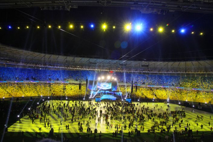 The marvellous Ukraine stadium. 