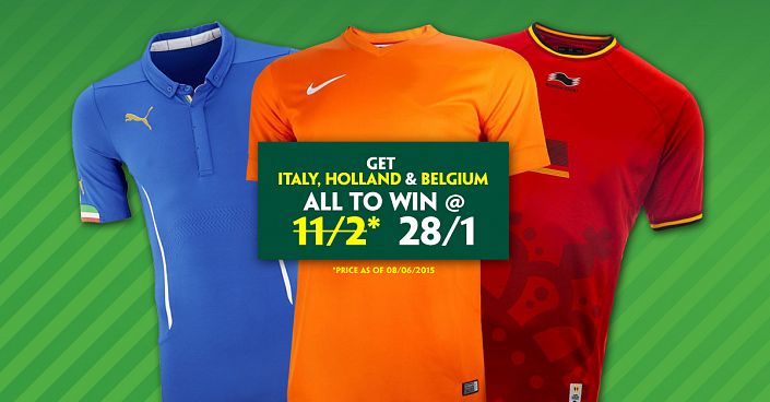 Belgium, Italy and Holland all to win @ 28/1