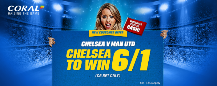 Chelsea To Win – 6/1 with Coral