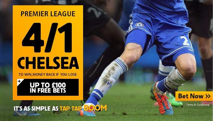 4/1 Chelsea to beat Leicester - Betfair Sportsbook